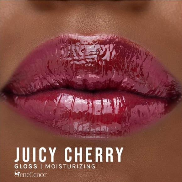 LipSense Juicy Cherry Lip Gloss - Bold and Rich Red Tint - Picture 9 of 12